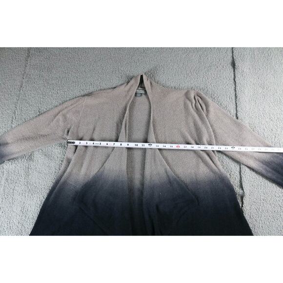 Barefoot Dreams Cardigan L Xl 436 Calypso Ombre Wrap Cardigan Brown Blue Black - Picture 8 of 10